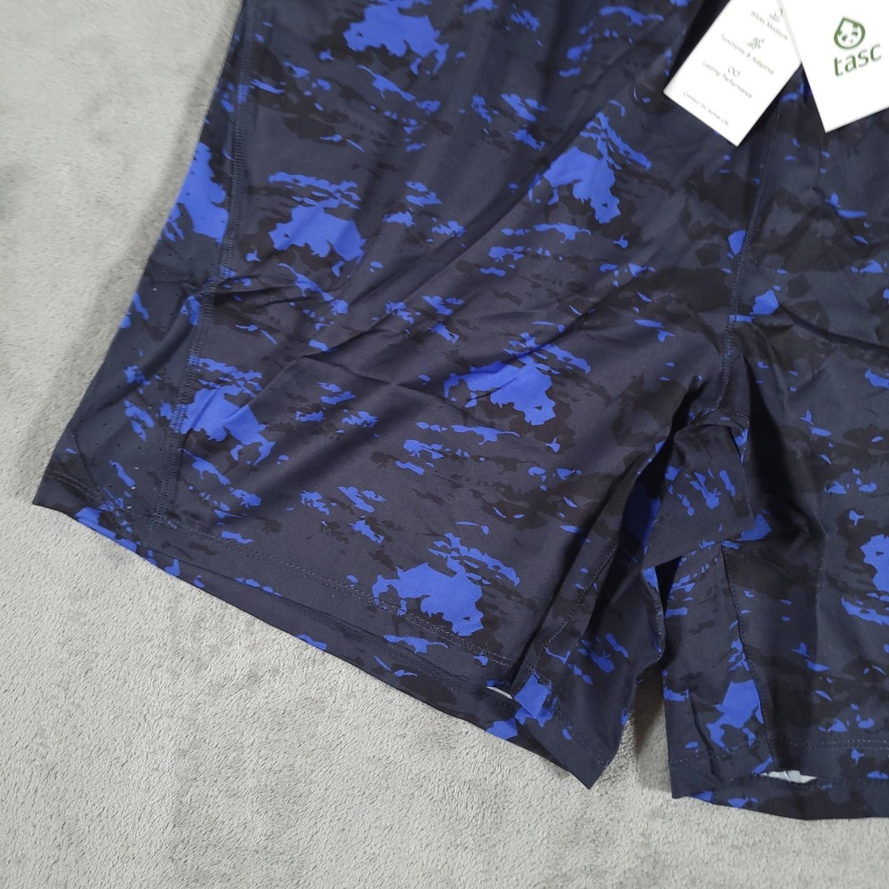 tasc Performance Shorts Mens XL Blue Weightless 7in Terrain Camo Active Running - Picture 3 of 12